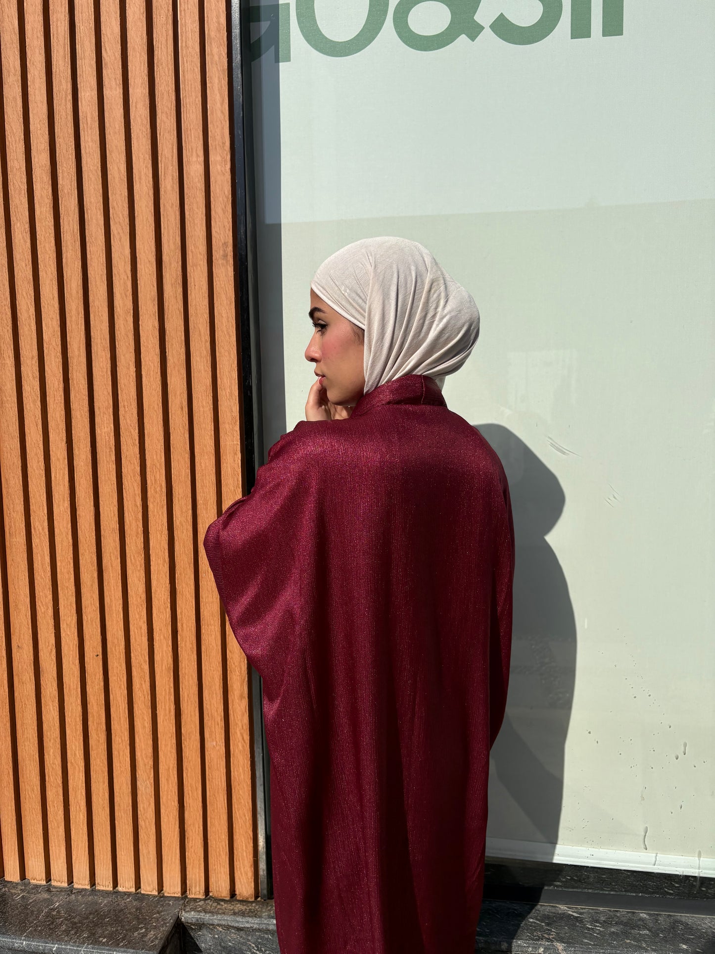Burgundy kaftan