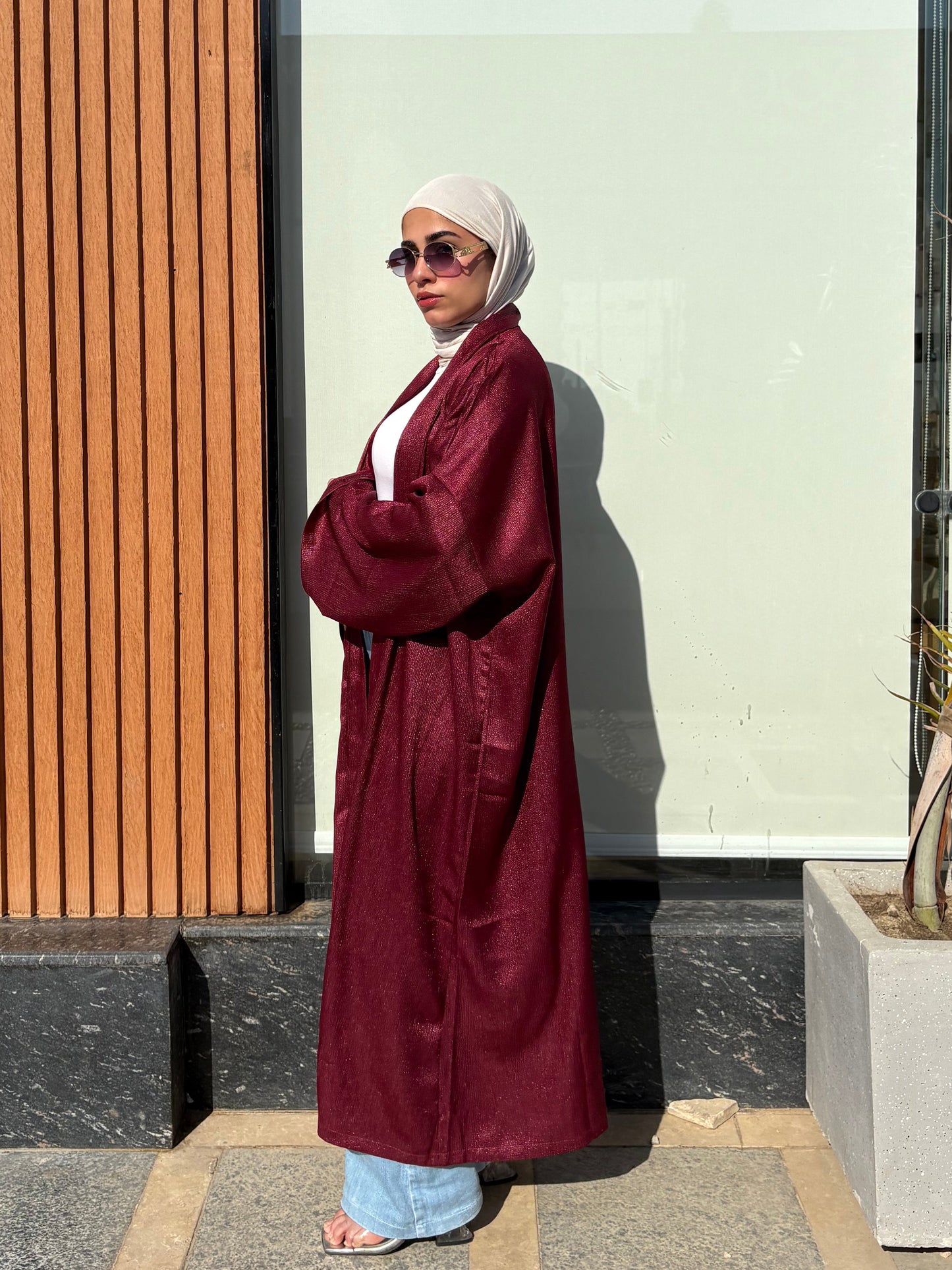 Burgundy kaftan