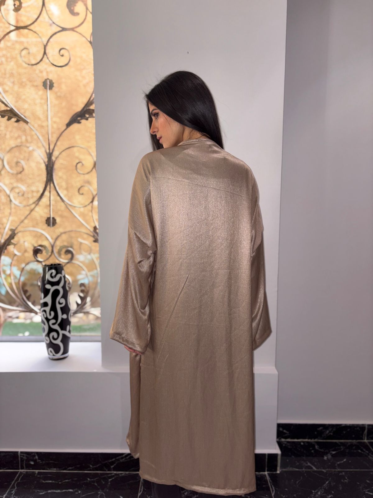beige kaftan